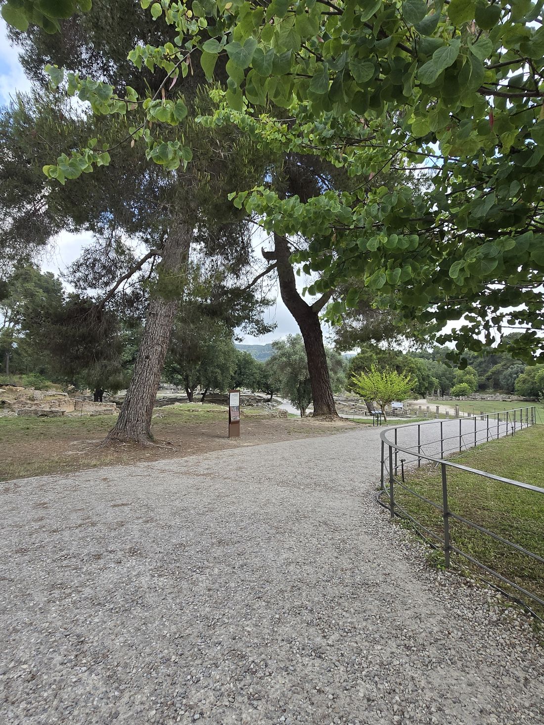 Die Ausgrabungsstätte von Ancient Olympia